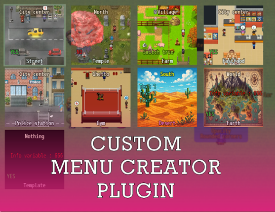 Plugin Custom Menu Creator RPG Maker MV Image
