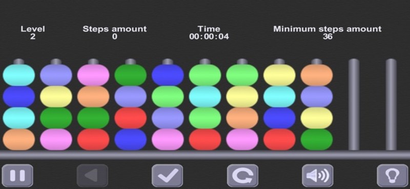 Color Heap Puzzle. Hanoi Tower screenshot