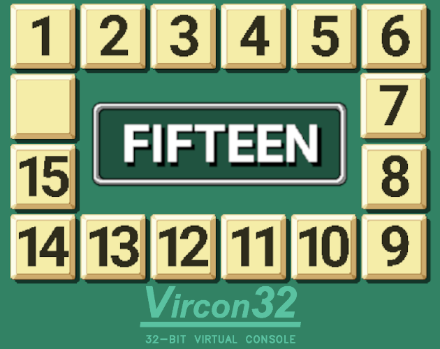 Games like Fifteen Vircon32 Version