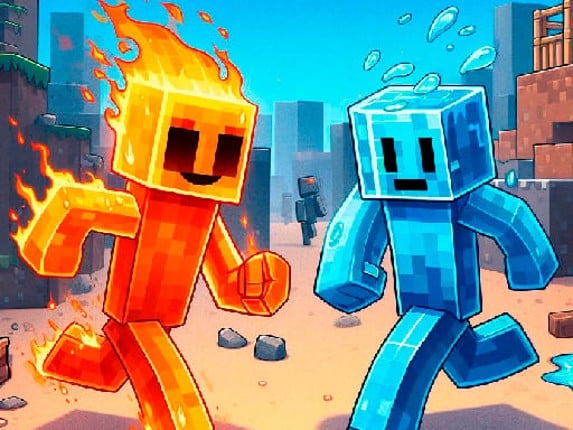 Fire and Water Stickman Game Cover