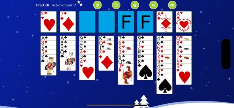 *FreeCell Solitaire screenshot