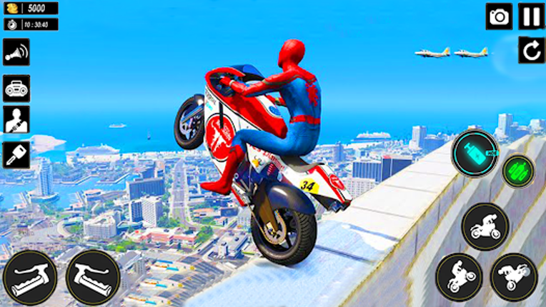 Superhero Bike Stunts 3D Race screenshot