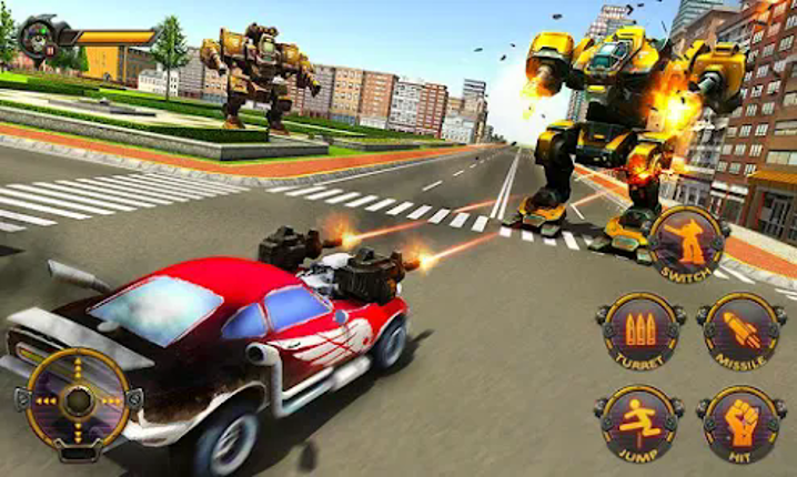 Robot Car War Transform Fight Image