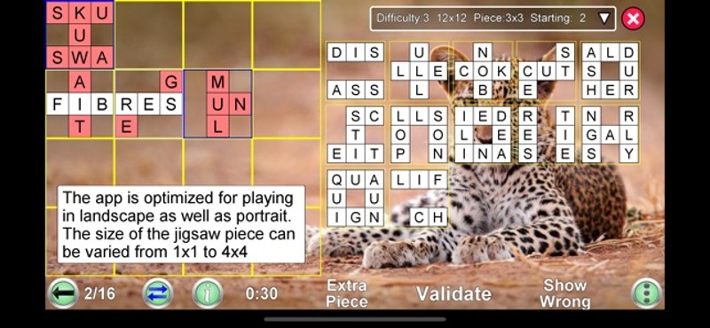 Jigsaw Crossword + screenshot