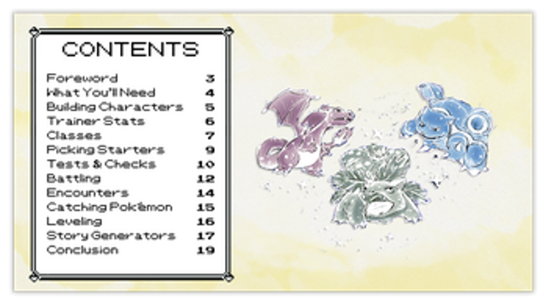 Pokémon: Pen & Paper Version screenshot