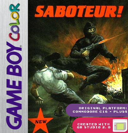 Saboteur! C16 Game Cover