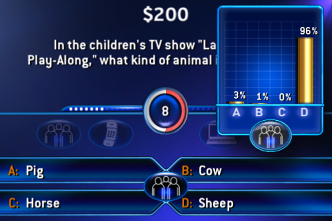 Who Wants To Be A Millionaire 2010 screenshot