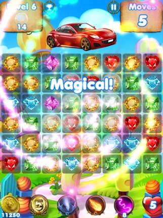 Car Games Puzzle Match - pop cute gems and jewels screenshot