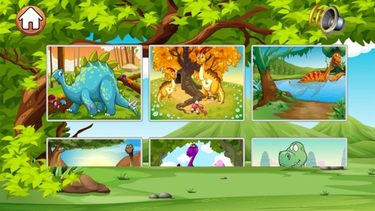 Dino Jigsaw Puzzles pre k 7 year old activities screenshot