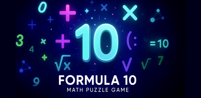Formula 10 Math Puzzle Game Image