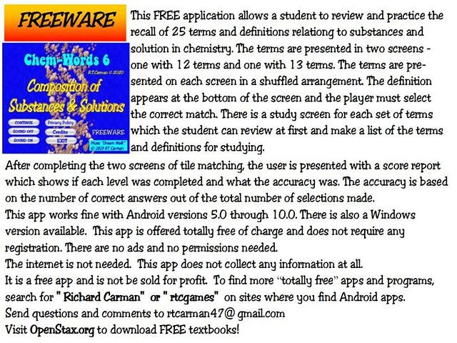 Games like Chem-Words 6: Substances and Solutions