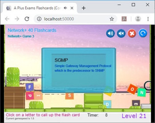 CramFLASH Network+ 40 Random FlashCards screenshot
