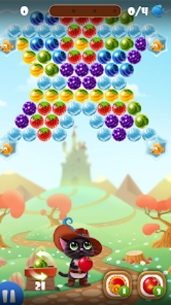 Fruity Cat: bubble shooter! screenshot