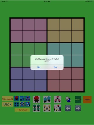 Easy Sudoku 4x4 to 7x7 for Color Figures screenshot