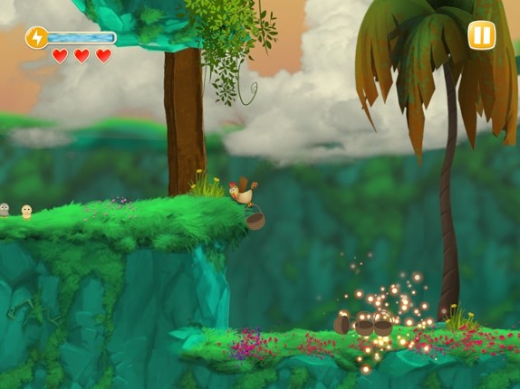 Feathery Fury: Chicken Odyssey Image