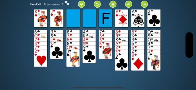 *FreeCell Solitaire screenshot