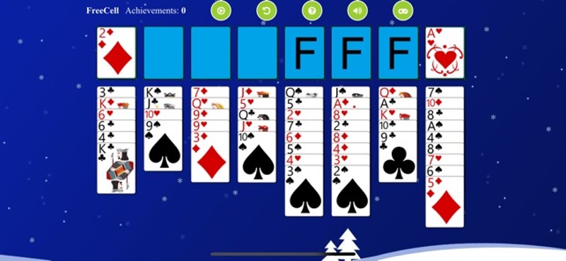 *FreeCell Solitaire screenshot