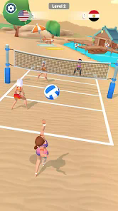 Beach Volleyball Game Image