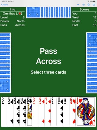 Hearts - Play with your rules screenshot