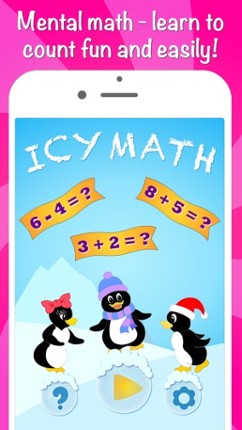 Icy Math Free Addition and Subtraction game for kids and adults good brain training and fun mental maths tricks Image