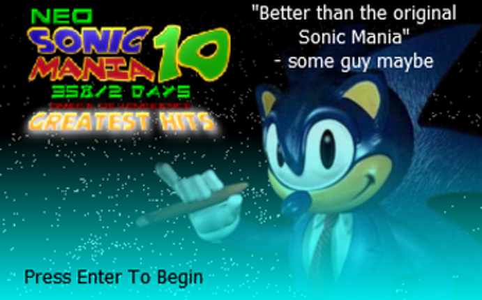 Neo Sonic Mania 10 358/2 Days Omega Revengeance Greatest Hits Image
