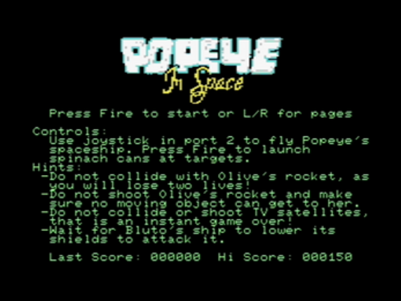 Popeye in Space Image