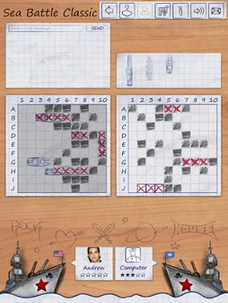 Sea Battle HD: Classic battleship board game Image