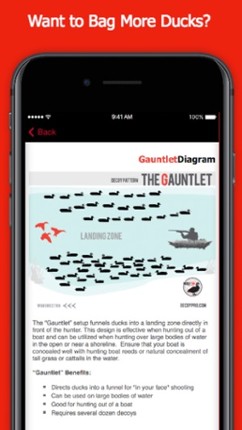 Duck Hunting Spreads &amp; Diagrams - Duck Hunting App screenshot