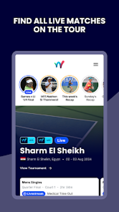 World Tennis Tour Live screenshot
