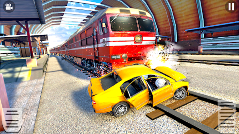 Train Car Crash Derby Game 3D Image
