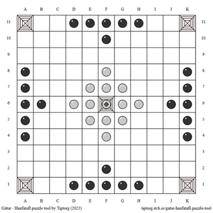 Gátur - Hnefatafl Puzzle Tool Game Cover