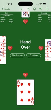 Hearts - Play with your rules screenshot