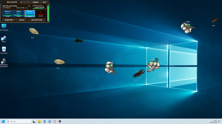 Marine.exe: Desktop RPG Image