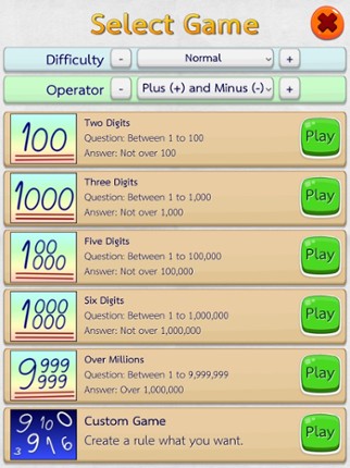Math Fast Plus and Minus screenshot