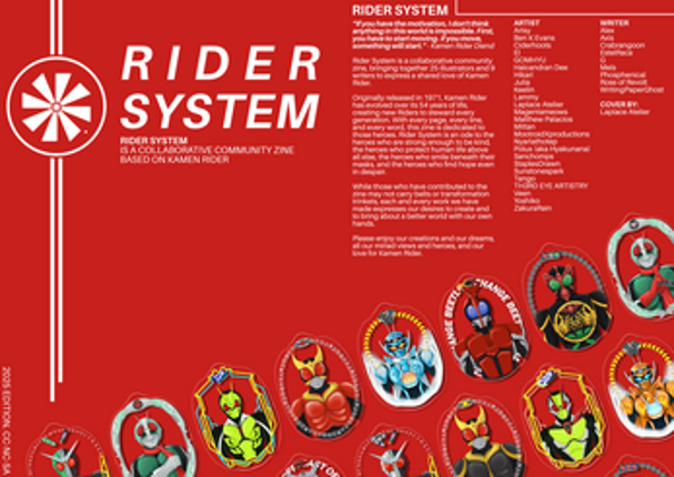 Rider System - A Kamen Rider Zine Image