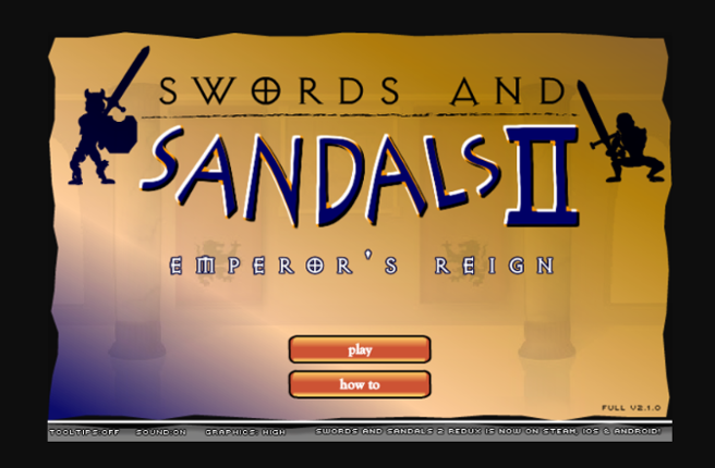 Swords And Sandals 2 (Playable on browser) Image