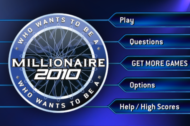 Who Wants To Be A Millionaire 2010 screenshot