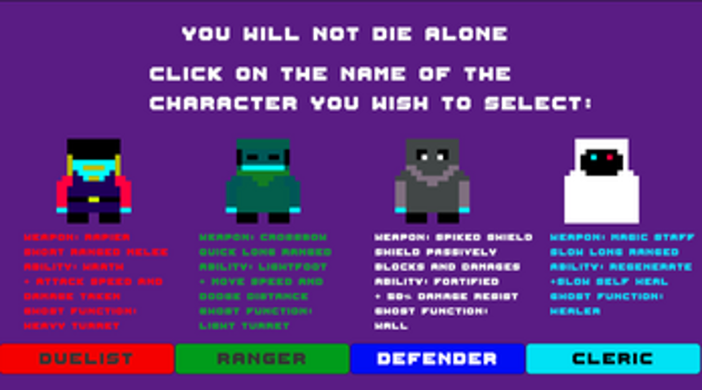 YOU WILL NOT DIE ALONE Image