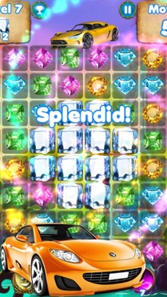 Car Games Puzzle Match - pop cute gems and jewels screenshot