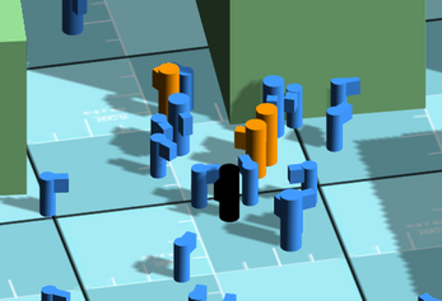 Crowd Behavior - Mall Simulation screenshot