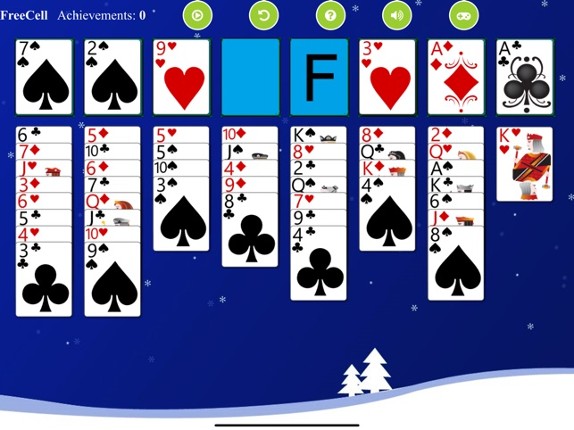 *FreeCell Solitaire screenshot