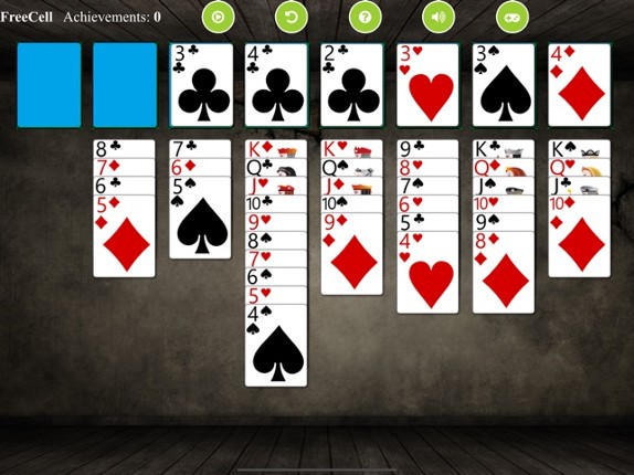 *FreeCell Solitaire screenshot