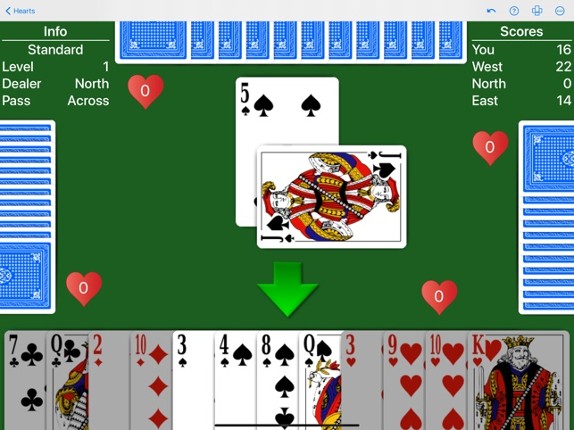 Hearts - Play with your rules screenshot
