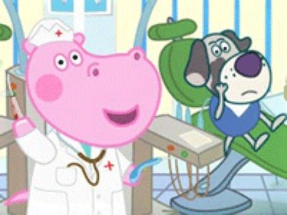 Hippo Dentist - Animal Dental Clinic Game Cover