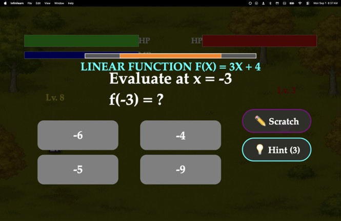 Infinilearn Math Game Image
