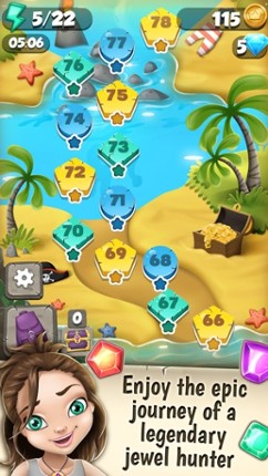Jewel Mystery Deluxe Match 3: Find the Lost Diamond in the Crazy Color.s Adventure Mania Image