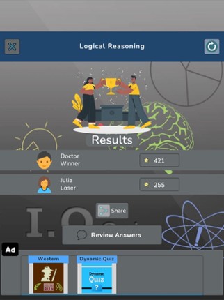 Logic IQ Knowledge Quiz screenshot