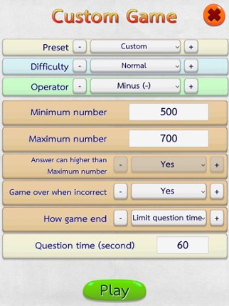 Math Fast Plus and Minus screenshot