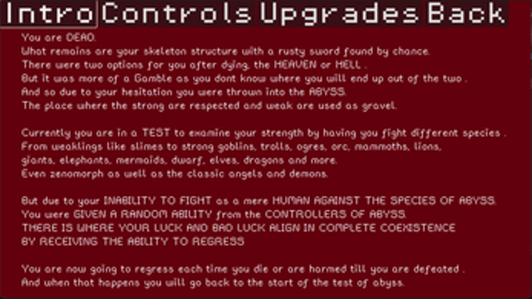 Regressing in the ABYSS Image