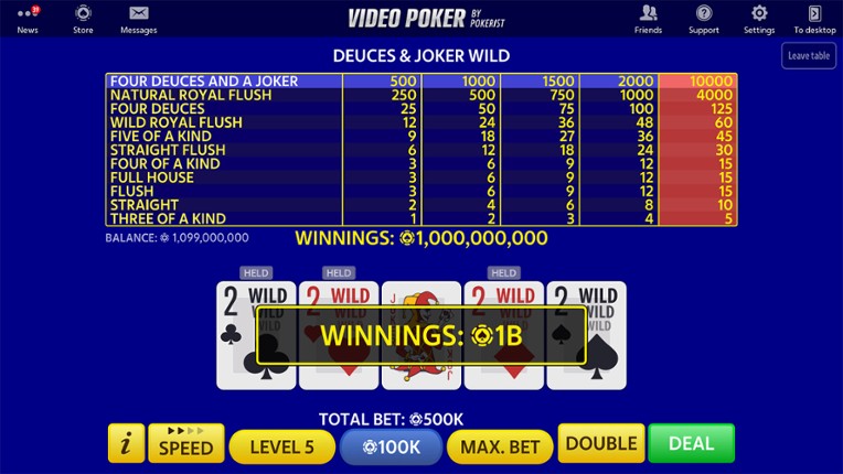 Video Poker by Pokerist screenshot